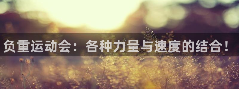 负重运动会：各种力量与速度的结合！